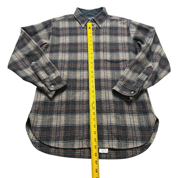 Vintage Pendleton Quilted Wool Shirt Jacket Plaid Button Down Men’s M USA 80s - Picture 7 of 13